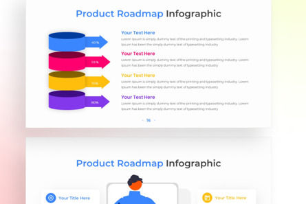 Product Roadmap PowerPoint - Infographic Template, 幻灯片 4, 13669, 商业 — PoweredTemplate.com