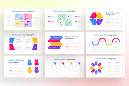 Stakeholder Map PowerPoint - Infographic Template, Diapositiva 3, 13674, Negocios — PoweredTemplate.com