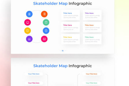Stakeholder Map PowerPoint - Infographic Template, スライド 4, 13674, ビジネス — PoweredTemplate.com