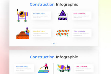 Construction PowerPoint - Infographic Template, Diapositive 4, 13675, Business — PoweredTemplate.com