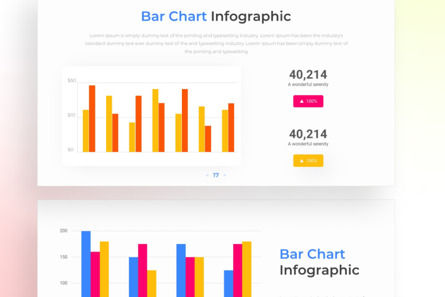Bar Chart PowerPoint - Infographic Template, Diapositiva 4, 13680, Negocios — PoweredTemplate.com