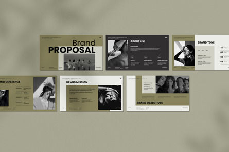 Brand Proposal Presentation Template, Diapositive 6, 13683, Business — PoweredTemplate.com