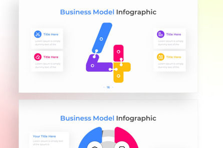 Business Model PowerPoint - Infographic Template, Deslizar 4, 13685, Negócios — PoweredTemplate.com