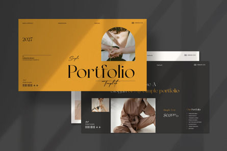 Simple Portfolio Presentation Template, Folie 4, 13686, Business — PoweredTemplate.com