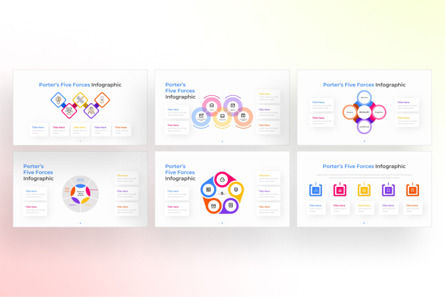 Porter's Five Forces PowerPoint - Infographic Template, スライド 2, 13694, ビジネス — PoweredTemplate.com
