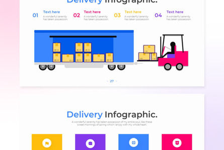 Delivery PowerPoint - Infographic Template, Deslizar 4, 13698, Negócios — PoweredTemplate.com