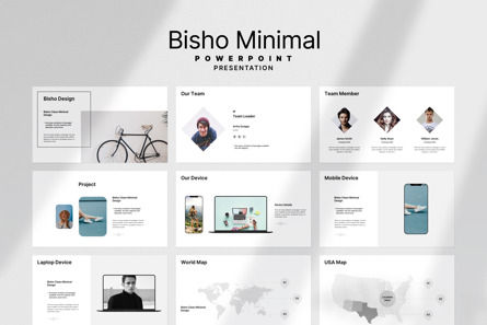 Bisho Minimal PowerPoint Presentation, Slide 5, 13699, Business — PoweredTemplate.com