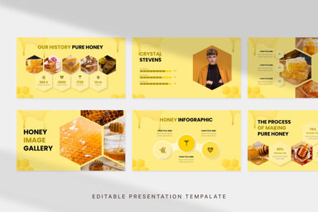 Honey Presentation - PowerPoint Template, Deslizar 2, 13700, Negócios — PoweredTemplate.com