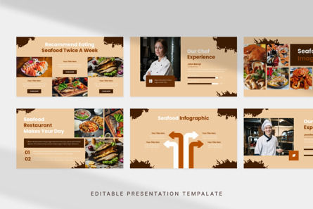 Seafood Restaurant - PowerPoint Template, Diapositive 2, 13701, Business — PoweredTemplate.com