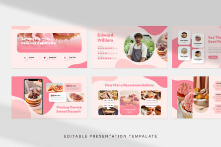 Sweet Dessert - PowerPoint Template, Slide 2, 13710, Lavoro — PoweredTemplate.com