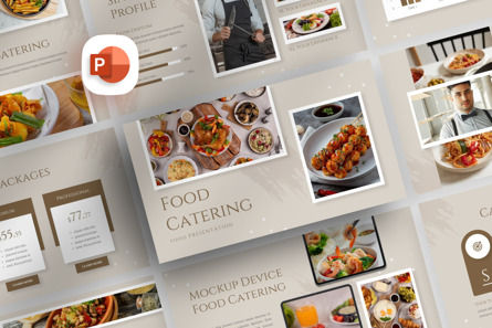 Food Catering - PowerPoint Template, 13711, Business — PoweredTemplate.com