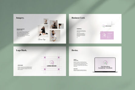 Brand Guidelines PowerPoint Template, Diapositiva 4, 13714, Negocios — PoweredTemplate.com