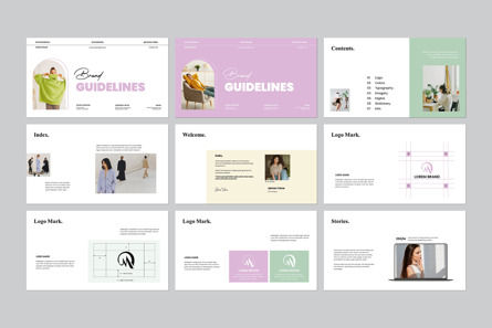 Brand Guidelines PowerPoint Template, Diapositive 5, 13714, Business — PoweredTemplate.com
