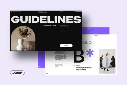 Brand Guidelines Template, Diapositive 2, 13725, Business — PoweredTemplate.com