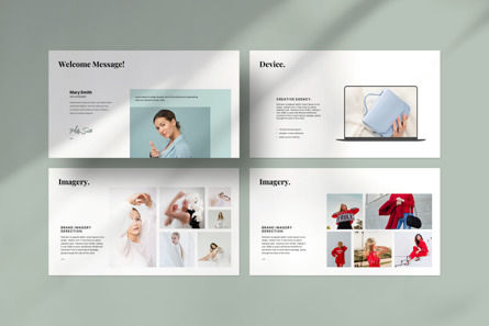 Brand Guidelines PowerPoint Template, Diapositiva 4, 13727, Negocios — PoweredTemplate.com