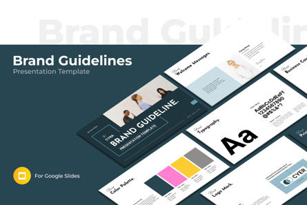 Brand Guidelines Google Slides Template, Theme Google Slides, 13734, Business — PoweredTemplate.com