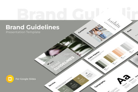 Brand Guidelines Google Slides Template, Tema di Presentazioni Google, 13738, Lavoro — PoweredTemplate.com