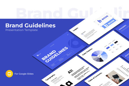 Brand Guidelines Google Slides Template, Tema di Presentazioni Google, 13744, Lavoro — PoweredTemplate.com
