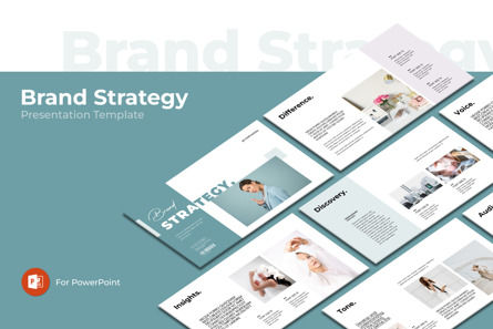Brand Strategy PowerPoint Template, PowerPoint-Vorlage, 13748, Business — PoweredTemplate.com