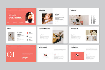 Brand Guidelines PowerPoint Template, Diapositive 5, 13751, Business — PoweredTemplate.com