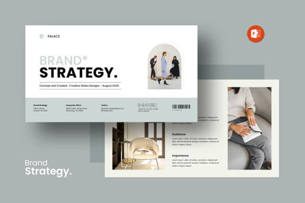 Brand Strategy PowerPoint Template, PowerPoint Template, 13752, Business — PoweredTemplate.com