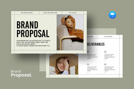 Brand Proposal Keynote Template, 苹果主题演讲模板, 13755, 商业 — PoweredTemplate.com