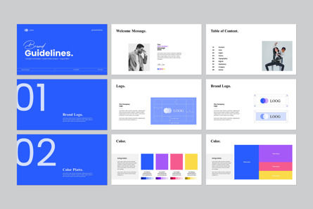 Brand Guidelines PowerPoint Template, Slide 5, 13758, Lavoro — PoweredTemplate.com