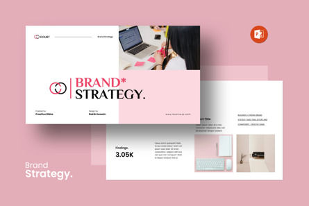 Brand Strategy PowerPoint Template, PowerPoint Template, 13760, Business — PoweredTemplate.com