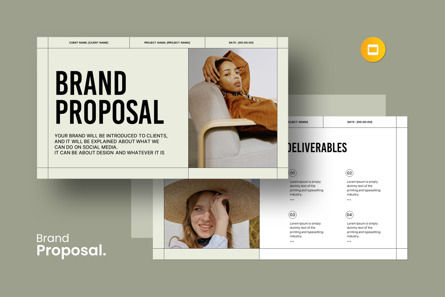 Brand Proposal Google Slides Template, Googleスライドのテーマ, 13761, ビジネス — PoweredTemplate.com