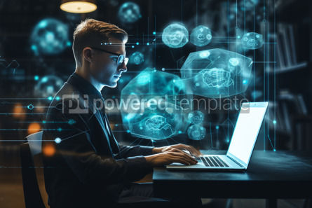 Health: Doctor Multitasking Working on Laptop Emergence of Digital Medicine Photo #49716 Free AI Image