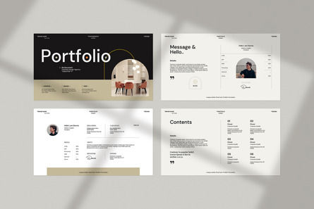 Portfolio Presentation Template, Diapositive 2, 13765, Business — PoweredTemplate.com