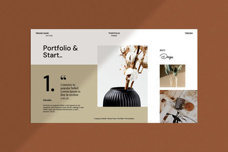 Portfolio Presentation Template, Diapositive 3, 13765, Business — PoweredTemplate.com