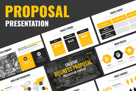 Business Proposal Google Slides Presentation, Google Slides Thema, 13790, Business — PoweredTemplate.com
