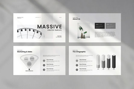 Massive Creative PowerPoint Template, Dia 3, 13794, Bedrijf — PoweredTemplate.com