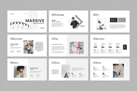 Massive Creative PowerPoint Template, Diapositive 5, 13794, Business — PoweredTemplate.com