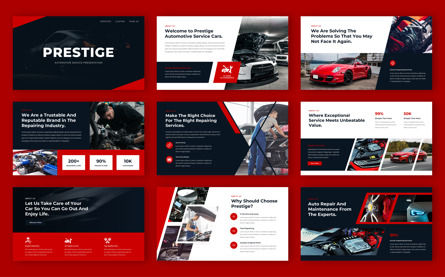 Prestige - Automotive Service Google Slide, Deslizar 2, 13798, Negócios — PoweredTemplate.com