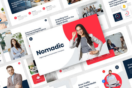 Nomadic - Digital Agency Google Slide Template, Google Slides Theme, 13800, Business — PoweredTemplate.com