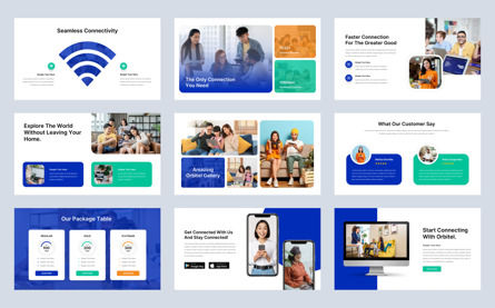 Orbitel - Internet Service Provider Google Slide Template, Diapositive 4, 13804, Business — PoweredTemplate.com