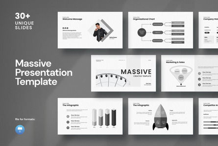 Massive Keynote Template, 苹果主题演讲模板, 13805, 商业 — PoweredTemplate.com