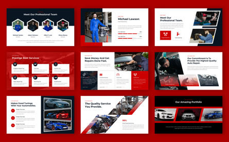 Prestige - Automotive Service PowerPoint, Slide 3, 13810, Business — PoweredTemplate.com