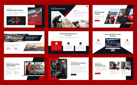 Prestige - Automotive Service PowerPoint, Diapositive 4, 13810, Business — PoweredTemplate.com