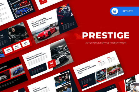 Prestige - Automotive Service Keynote, Keynote-sjabloon, 13815, Bedrijf — PoweredTemplate.com