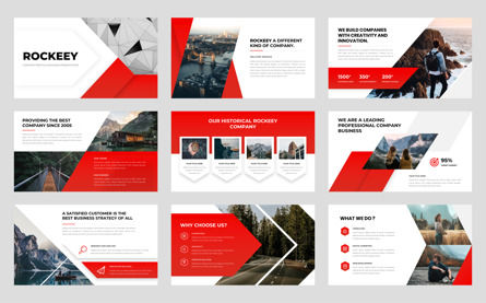 Rockeey - Company Profile Business PowerPoint, Diapositiva 2, 13817, Negocios — PoweredTemplate.com