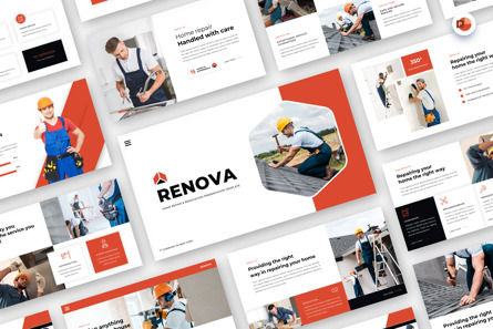 Renova - Home Repair Renovation PowerPoint, 파워 포인트 템플릿, 13818, 비즈니스 — PoweredTemplate.com