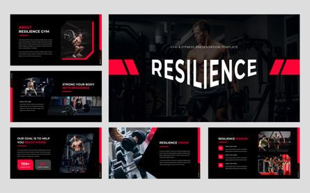Resilience - GYM Fitness PowerPoint, Folie 2, 13819, Business — PoweredTemplate.com