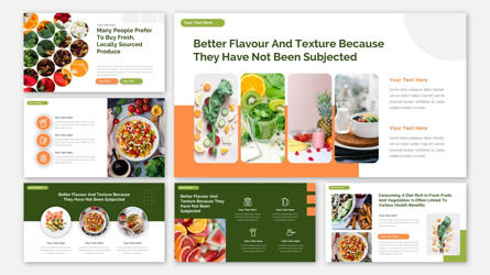Fresh Food Health Care Presentation Powerpoint Template, Dia 3, 13820, Landbouw — PoweredTemplate.com