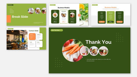 Fresh Food Health Care Presentation Powerpoint Template, Slide 5, 13820, Agricoltura — PoweredTemplate.com