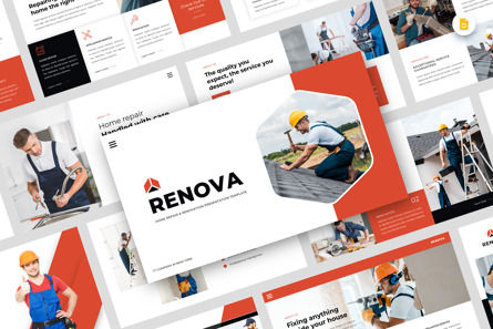 Renova - Home Repair Renovation Google Slide, Tema do Google Slides, 13824, Negócios — PoweredTemplate.com