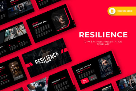 Resilience - GYM Fitness Google Slide, Googleスライドのテーマ, 13827, ビジネス — PoweredTemplate.com