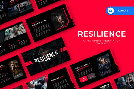 Resilience - GYM Fitness Keynote, Apple基調講演テンプレート, 13829, ビジネス — PoweredTemplate.com
